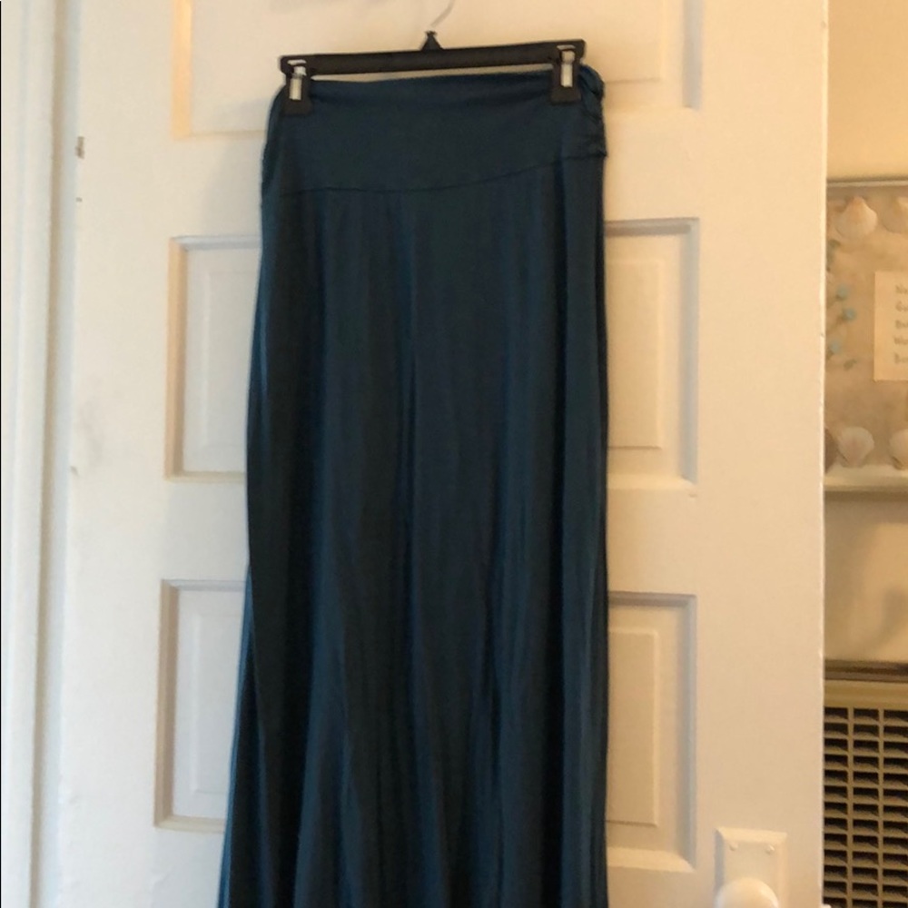Long blue maxi skirt